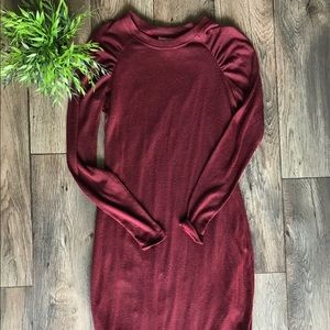 Motherhood Maternity Maroon dress. Size small